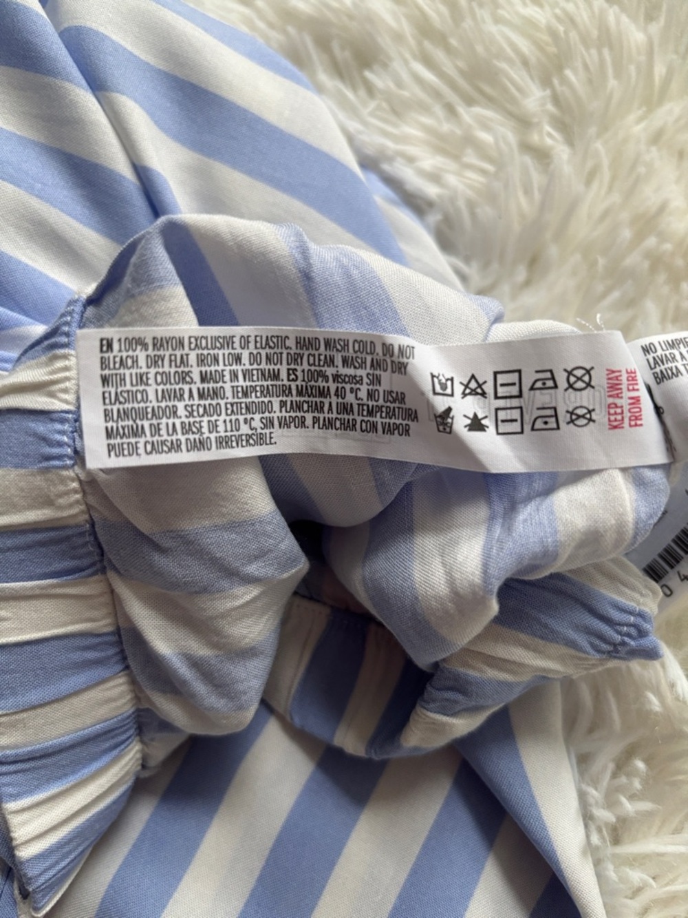 Womens Striped Pajama Pants - Pink & Blue - Picture 6 of 6